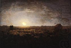 Jean Francois Millet The Sheep Meadow, Moonlight china oil painting image